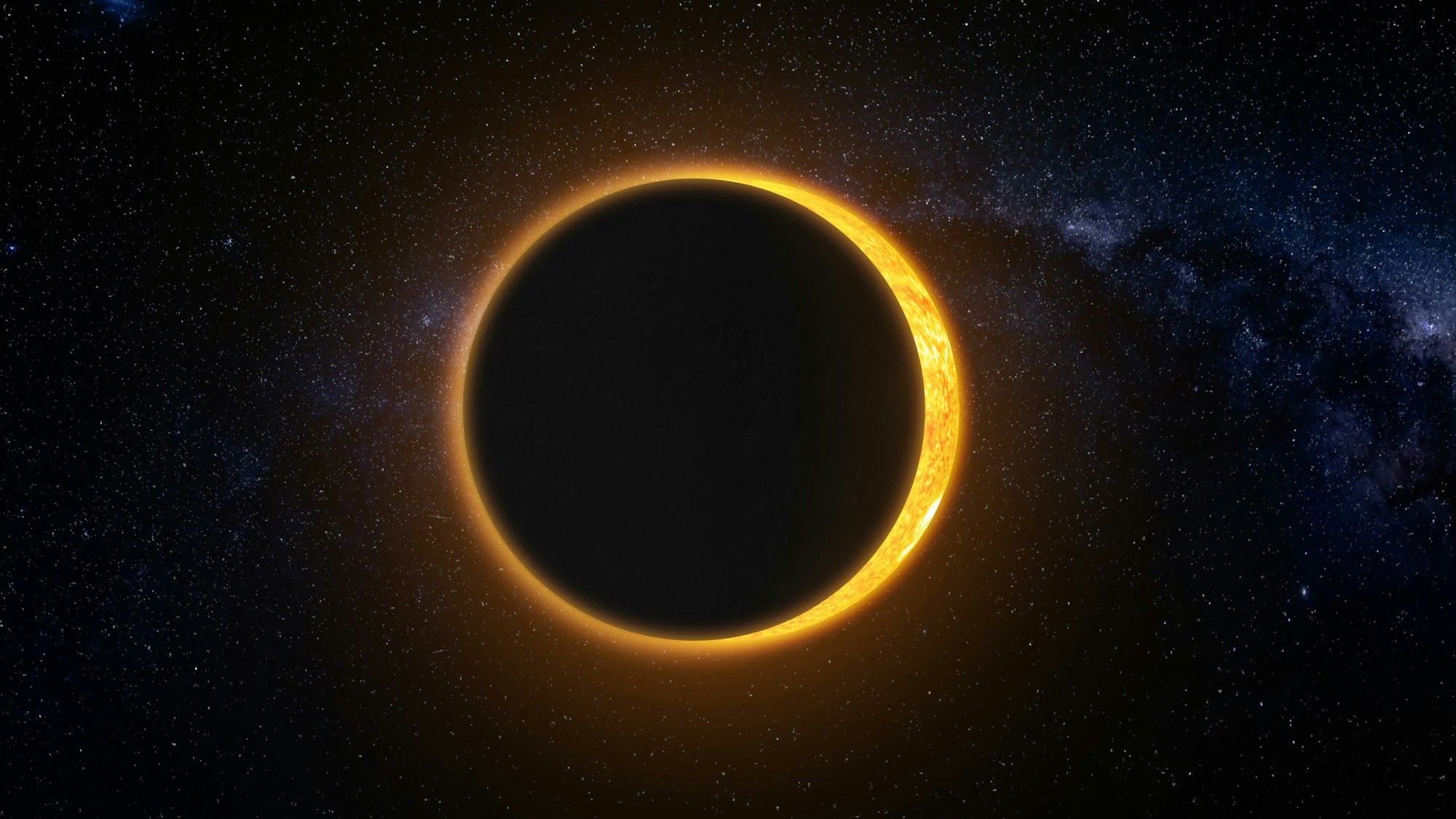 Full solar eclipse Abstract scientific background
